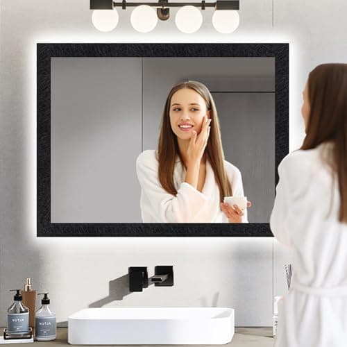 Avinyl 10M Black Mirror Border Peel and Stick Wallpaper, Self Adhesive Waterproof Wallpaper Mirror Frame Tape for Bathroom Decor, Silk Peel and Stick Trim Removable Kitchen Wall Decor 1.96" x 393" - Thumbnail 4