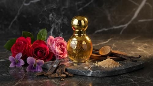 AL MAHAS Rose De Ambre (10 ML) Long Lasting Unisex 100% Pure Perfume Oil. Notes: Rose (Bulgarian and Turkish), oud (Agarwood), vanilla, and violet by ALMAHAS Perfumes - Thumbnail 6