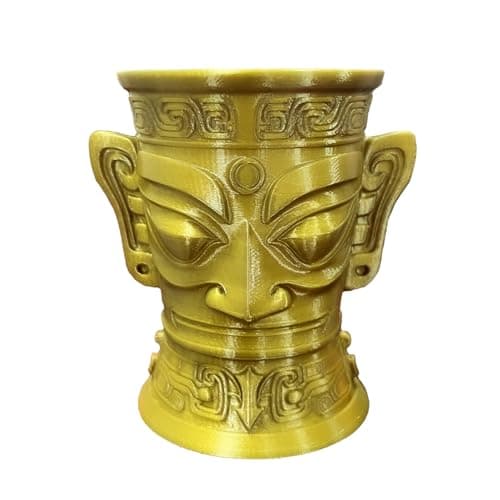 Metal Bronze PETG Filament 1.75mm High Intensity 3D Printer Filament, 1kg (2.2lbs) Spool Toughness Enhanced Metallic PETG 3D Printing Filament Beginner Friendly - Thumbnail 2