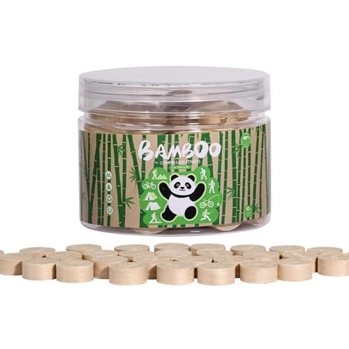 Compressed Towel Tablets - Disposable Compostable Toilet Paper Tablets for Travel, Hiking, Camping and Backpacking - Image 1