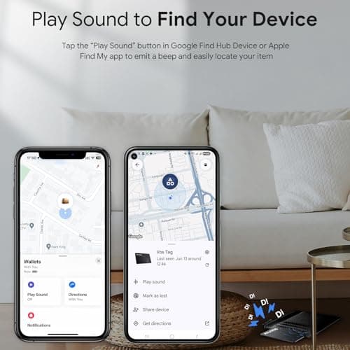 ATUVOS Air-Tag Wallet Tracker Card Ultra Slim 1.6mm for Android & iOS, Dual System Rechargeable Item Locator Works with Google Find Hub or Apple Find My APP for Luggage, Suitcase, Passport, 2 Pack - Thumbnail 4