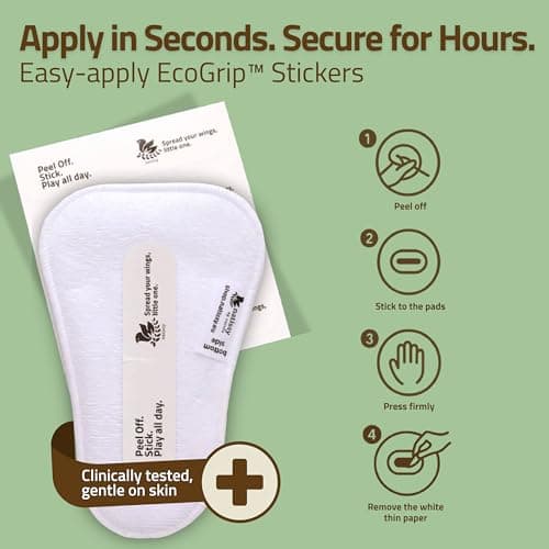 Adhesive Stickers for Wingless Reusable Period Pads & Panty Liners (100-Pack) – Dermatologically Tested Attachment Tape – Non-Irritating Sticky Strip – Stay-Put – No Residue After Washing – Made in EU - Thumbnail 4