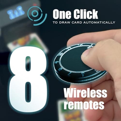 New Smart 3-in-1 Automatic Card Shuffler and Dealer,Programmable Card Dealer,Card Shuffler 2 Deck,360° Rotation,Ultra Quiet,Rechargeable,Support 12 Players (8 remotes+Carry Bag) - Thumbnail 4