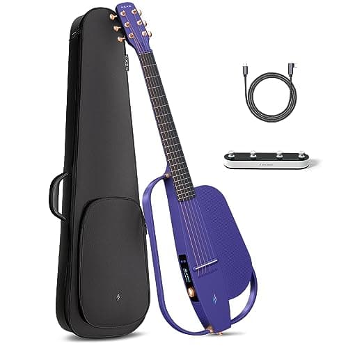 Enya NEXG 2 Basic Acoustic-Electric Guitar Carbon Fiber Travel Guitar Smart Acustica Electric Guitarra for Adults with 50W Wireless Speaker, Footswitch, and Gigbag - Image 1
