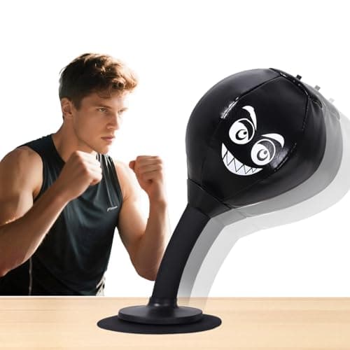 Peonyflow Stress Buster Desktop Punching Bag,Rage Bag, Fun Pounching,Speed Bag,for Office Table, Heavy Duty Stress Relief Ball, Desk Boxing Punch Ball, Funny Gift for Coworkers and Friends
