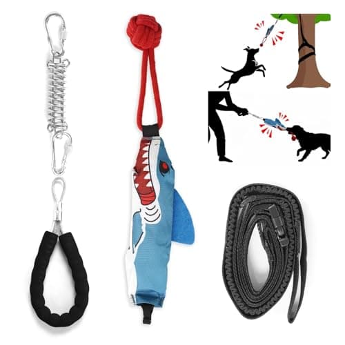 TIPOOP Dog Rope Tug Toy for Aggressive Chewers, 2 in 1 Tug of War Dog Toy with Handle & Ground Stake Outdoor Anchor, Heavy Duty Interactive Yard Self Play Toy for Large Medium Dogs - Image 1