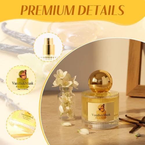 Jgppe Vanilla Musk Perfume for Women, 1.7 fl oz Eau de Parfum Spray, Long Lasting Sweet Warm Vanilla Scent, Gourmand Perfume Gift for Women - Thumbnail 6