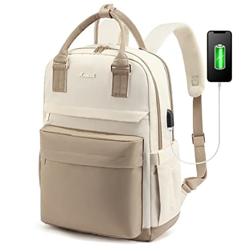 LOVEVOOK Laptop Backpack for Women 15.6 Inch Laptop Bag with USB Port, Fashion Waterproof Backpacks Teacher Nurse Stylish Travel Bags Vintage Daypacks Bookbag for College School Work - Image 1