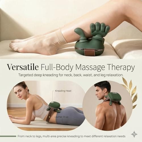Genesandro Neck and Shoulder Massager for Pain Relief Deep Tissue, Bionic Electric Back Massage Tools, Cordless Trap Massager, Gift Choice - Thumbnail 5