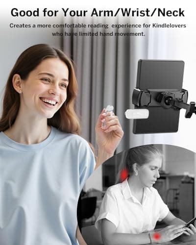 DATAFY [Case-Friendly] Remote Control Page Turner Ring for Kindle Paperwhite Oasis Scribe Kobo eReaders, Camera Camcorder Remote Controls, Page Turner Clicker for ipad iPhone Tablets with Storage Bag - Thumbnail 3