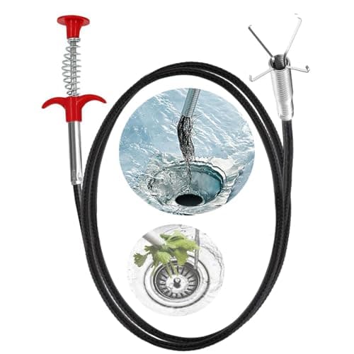 SHUCHUANG Drain Snake,61 inch Flexible Grabber Claw Pick Up Reacher Tool,Drain Clog Remover - Gutter Cleaning Tools for Home Sink, Bathroom Tub,Drain, Toilet, Tight Spaces - Image 1