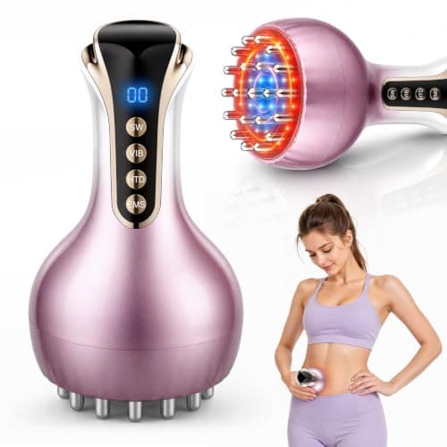 Lihsykds Lymphatic Drainage Massager & Anti Cellulite Massage Tool,Helps Reduce Stretch Marks & Cellulite，for Belly, Arms & Legs,Body Sculpting Machine with Microcurrent, Light, Heat & Vibration - Image 1