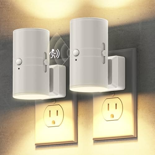 Briignite Motion Sensor Night Light,Motion Activated Plug in Night Lights, 0-100LM Dimmable Soft White 3000K, Motion Sensor Light Indoor for Bathroom Hallway Bedroom Stairway Kid Elderly Pet - Image 1