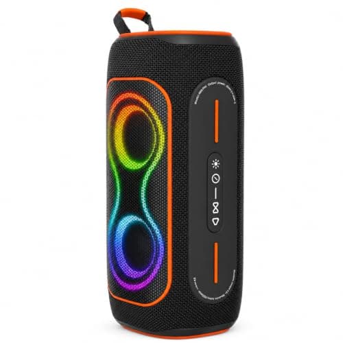 Musibaby Black 80W Waterproof Portable Bluetooth Speaker for Outdoor Use - Image 1