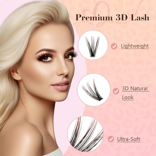 SPHANIE Brown & Black Lash Extension Kit Eyelash Clusters, 280 pcs 9-16mm DIY Lash Clusters with Lash Bond & Seal, Tweezers, D Curl Lashes Clusters Kit for Beginners - Thumbnail 4