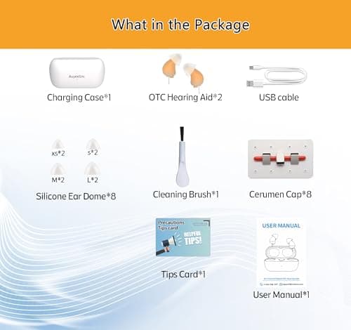 OTC Hearing Aids for Adults,CIC Digital 16-channel Hearing Aid for Seniors Nearly Invisible Rechargeable Hearing aids Mini with US Chip Noise Reduction Memory Function Affordable Backup Solution - Thumbnail 5