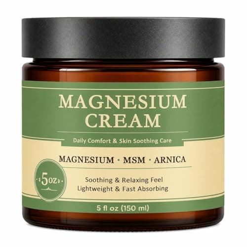 PLYNXE Magnesium Cream for Daily Comfort, Fast-Absorbing Soothing Formula with MSM & Arnica, Non-Greasy Skin Cream for Muscle & Nerve Support, 5 Fl Oz - Image 1