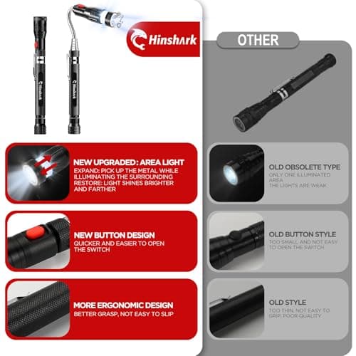 Fathers Day Gift for Husband Dad, Gifts for Men Extendable Telescoping Magnetic Pickup Tools, Fathers Day Gift from Daughter Wife Son, Anniversary Birthday Gift for Men Husband Him, Cool Gadgets Tools - Thumbnail 2
