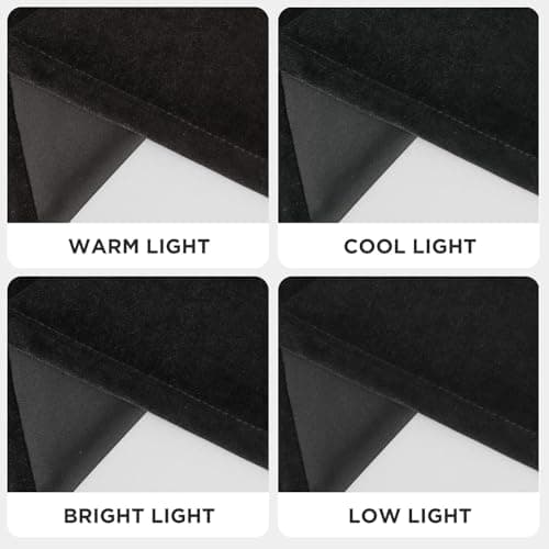 Joydeco Black Velvet Curtains 84 Inches Long, Blackout Grommet Luxury Curtain 2 Panels, Insulated Thermal Privacy Room Darkening Velvet Drapes for Bedroom Living Room (52Wx84L) - Thumbnail 6