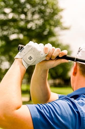 SKIVE Golf Premium Golf Glove | 100% AAA Cabretta Leather | Cool Golf Gloves Men | Serious Feel & Performance | Mens Golf Gloves Left Hand - Thumbnail 5