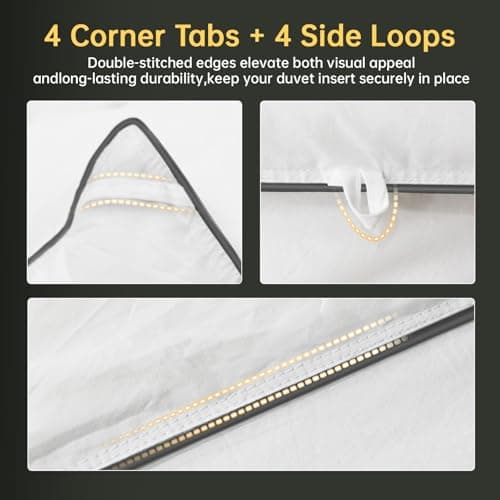 Goose Down Comforters 100% Cotton Shell Twin Size Comforter Luxury Duvet Insert, All Season White Bed Comforter Medium Warmth Goose Down Duvet,430 Thread (Twin 68x90) - Thumbnail 6