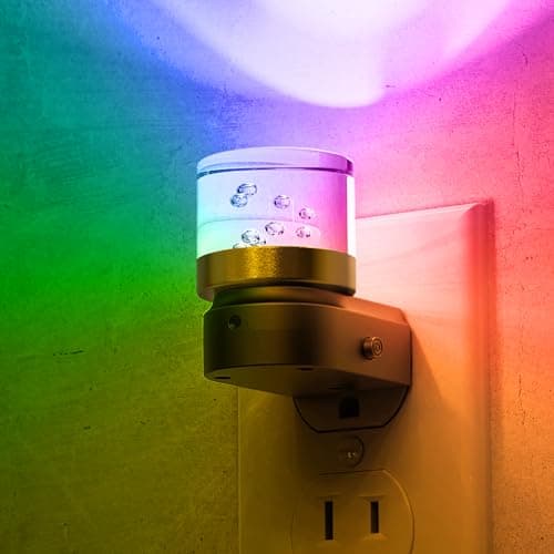 L LOHAS LED Night Light, Night Lights Plug into Wall, Color Changing Nursery Nightlight RGB with Dusk to Dawn Sensor, Nightlight Plug in Wall for Halloween, Christmas, Holiday, Hallway Bedroom Kids - Image 1