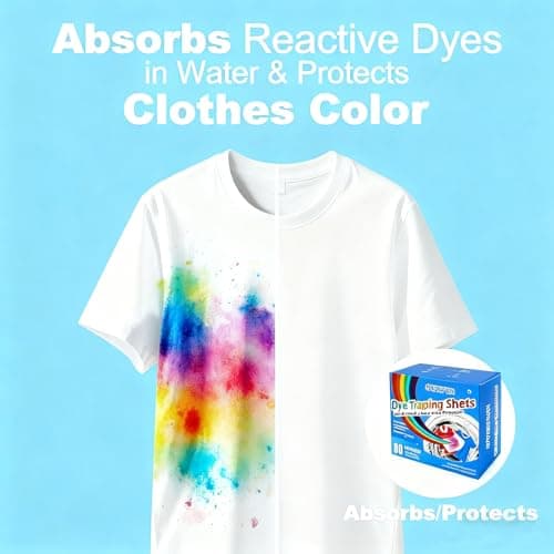 OWNFUN Color Catchers Sheet for Laundry Color Absorber Sheets Allow Mixed Washes Color Catcher Sheets for Clothes Quilts Washing Fragrance Free Color Grabbers Laundry Sheet - Thumbnail 3