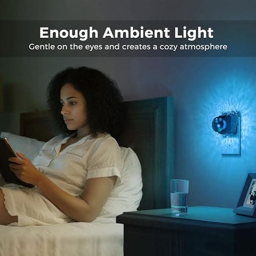 L LOHAS LED Shell Night Light, Night Lights Plug into Wall, Color Changing Nightlight RGB, Light Sensor, Plug in Night Light Home Decor for Kids Gifts, Holiday, Hallway Bedroom Kids Room, 1 Pack - Thumbnail 6