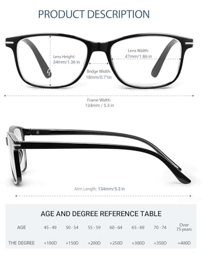 JOLISU 4 Pack Reading Glasses Men Women Spring Hinges Comfortable Glasses for Reading (1.75) - Thumbnail 2