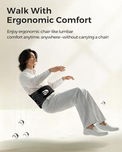 Duoorra Back Brace for Men & Women - Lower Back Pain Relief, Sciatica Pain Relief, Herniated Disc, Scoliosis - Breathable Back Support Brace with 26° Ergonomic Bionic Curve Support Stays - S - Thumbnail 5