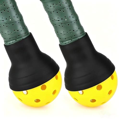 No Bending Pickleball Ball Retriever - Silicone Pickleball Picker Upper Saves Your Back & Knees - Fit for Standard Paddle - Essential Pickleball Accessories for Seniors, Men, Women Gifts - 2 Pcs