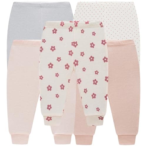 MEYSAHO Baby Newborn Layette 10-Piece Set Cotton Bodysuits Long Sleeve Pants Sets Baby Boys Girls Toddler Unisex Baby Gift Sets Flowers for 6 9 Months - Thumbnail 4