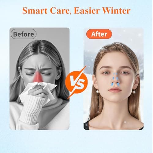 Red Light Therapy for Nose Warmer, Heated Nasal Mask,Nasal Soothing Device,Heating Winter Nose Warmer Cover Men Women Cold Weather Outdoor Activities - Thumbnail 4