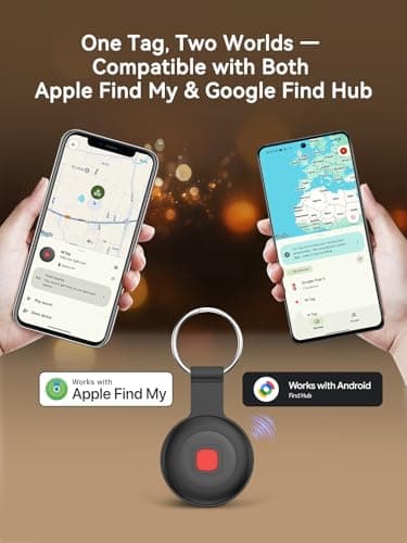 Bluetooth Dog Tracker Tag, Pet Tracker for Dogs with Silicone Collar Holder, Works with Apple Find My & Android Find Hub, IP67 Waterproof Anti-Lost Locator - Thumbnail 5