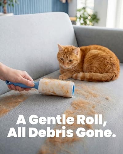 POPCHOSE Lint Roller, 600-Sheet Extra Sticky Lint Rollers for Pet Hair, 3 Handles & 6 Sticky Rolls, Dog Cat Hair Remover for Clothes, Furniture, Couch, Car Seats - Lint Remover for Clothes Value Pack - Thumbnail 4