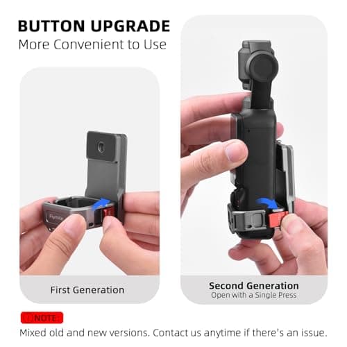 Flymile Pocket 3 Magnetic Mount, Magnet Expansion Adapter Holder with Cold Shoe on Iron Fence etc, Aluminum Alloy Magnetic Mount Stand for DJI Osmo Pocket 3 Xtra Muse Creator Combo Handle Accessories - Thumbnail 3