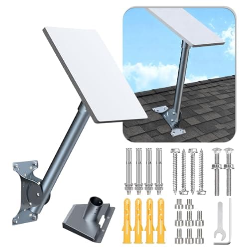 Irosiy Starlink Bracket Mount - Universal Aluminum Bracket for Starlink Standard & High Performance - Durable & Weatherproof Wall/Roof Mounting Kit