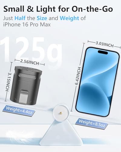 Portable Waist Fan Rechargeable Quiet-Small Light Weight Personal Fans Battery Operated Ac,Cool Clip Fan Under Shirt Clothes Waistband Belt Buckle Pant Pocket for Construction Worker Blue Collar Men - Thumbnail 3