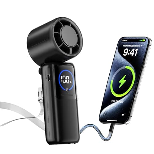 Innopower Turbo Handheld Portable Fan, 15000mAh Rechargeable Personal Fan