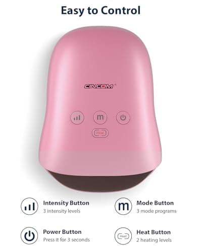 CINCOM Hand Massager - Cordless Hand Massager with Heat and Compression for Arthritis and Carpal Tunnel - Thumbnail 4