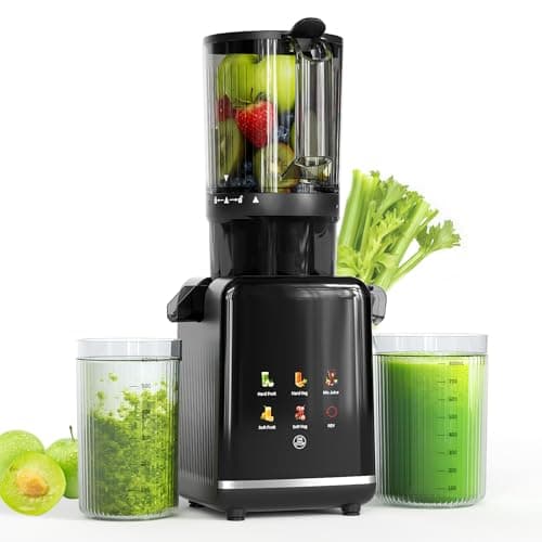 Kndko Cold Press Juicer, Juicer Machines with 4.35" Wide Feed Chute Juice Extractor Machine, Slow Masticating juicer for Whole Vegetables & Fruits, High Juice Yield, Easy to Operation & Clean - Image 1