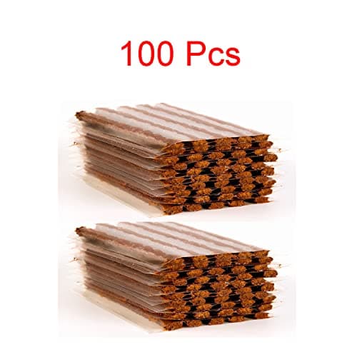 DAIFUQIHUA 100 Pcs Tire Plugs, The Strings of Tire Repair Kit, Tire Patch Plugs, Plugs to Fix A Flat, Suits Car, ATV, UTV, Motorcycle, Wheelbarrow - Thumbnail 5