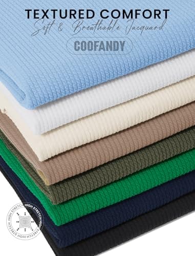 COOFANDY Mens Casual Knit Tank Sleeveless v Neck tee Shirts Textured Beach Breathable Tanks, Khaki, XX-Large - Thumbnail 5