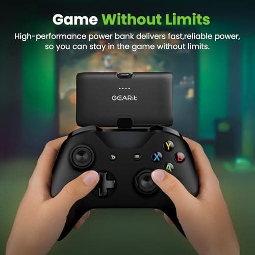 GEARit 5000mah Power Bank - Dual Output, Mini Battery Pack with Integrated USB-C and Lightning Connectors - Compact, Small Portable Charger Compatible - Black - Thumbnail 6