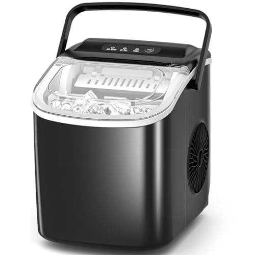 Antarctic Star Pro-Grade Countertop Ice Maker, 8 Cubes in 6 Mins, 26lbs/Day, Self-Cleaning, 2 Sizes, Ultra-Quiet for Home Bar, Kitchen, Office & Entertaining - Image 1