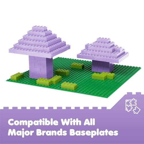 Lekebaby Classic Building Bricks, 200 Piece 2x4 Building Blocks STEM Creative Building Toys Compatible with All Major Brands, Educational Toy for Boys Girls 6 Years Old and Up(2x4 Purple) - Thumbnail 5