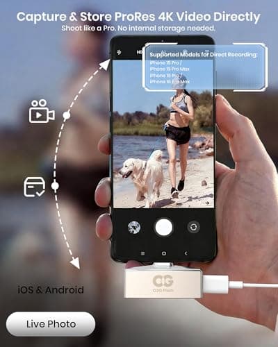 Photo Stick 128GB, USB 3.0 Flash Drive, Type-C Dual Connector with Charging Port, Charge While Backing Up, External Storage Compatible with iPhone, iPad, Android, PC - Thumbnail 5