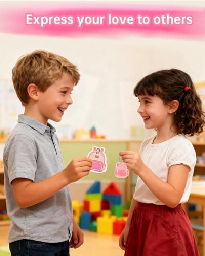 Eossth 24 Pack 144Pcs Class Redwards for Kids Classroom,with Acrylic Keychain,Greeting Card,Post-it notes,Eraser,Pencil Sharpener,Packaging bag,Party Favor for School Gift Exchange - Thumbnail 5