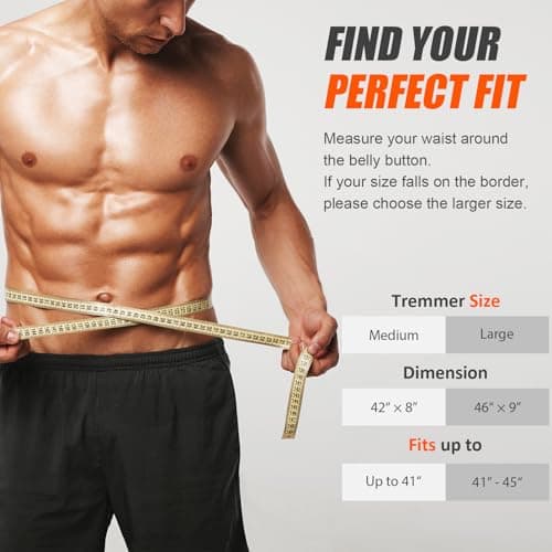 Viyafit Waist Trimmer Belt, Premium Waist Trainer for Women & Men Weight Loss Red - Thumbnail 5