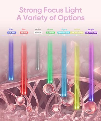 EVFOFO Red Light Therapy Mask for Face and Neck, 7-Color LED Face Mask Light Therapy with 850nm NIR -Professional Red Light Therapy for Face, Skin Rejuvenation, Anti-Wrinkle & Firming at Home - Thumbnail 2